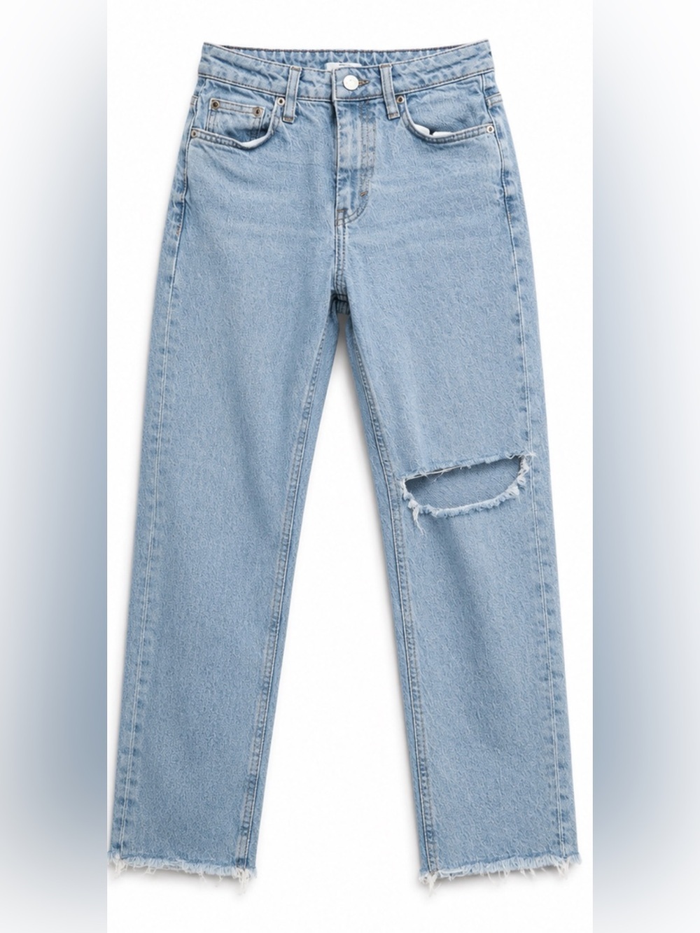 Topshop Light Blue Distressed Jeans